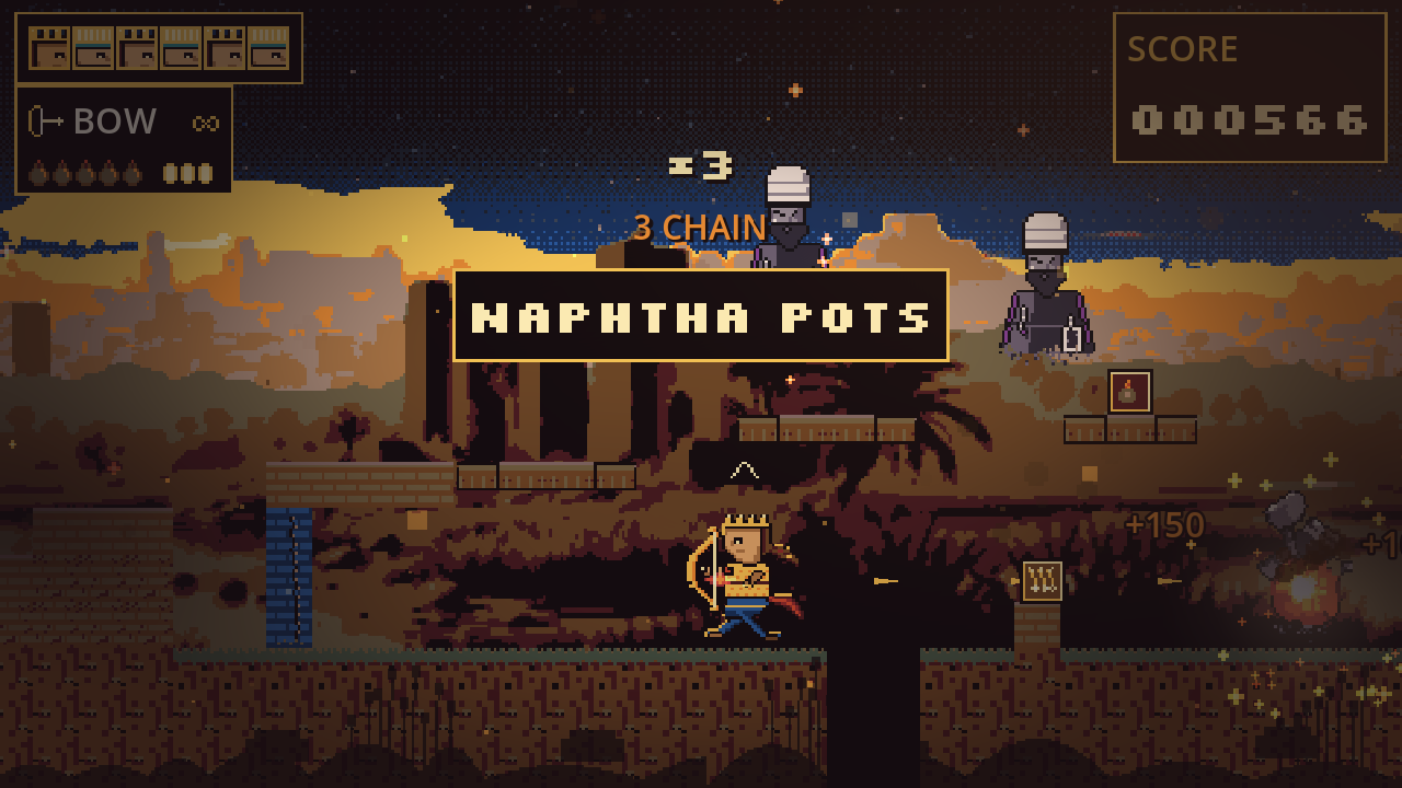 The same kind of ground after liberation, restored to the game's warm gold palette
