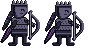 The Hollowed, a hero silhouette with wax sealed over the face